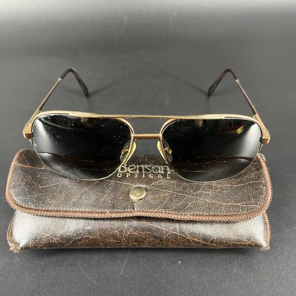 Vtg. Safilo Eyeglass Frames Italy Aviators Plastic Elasta Dahmer FRAMES ONLY - Picture 1 of 16